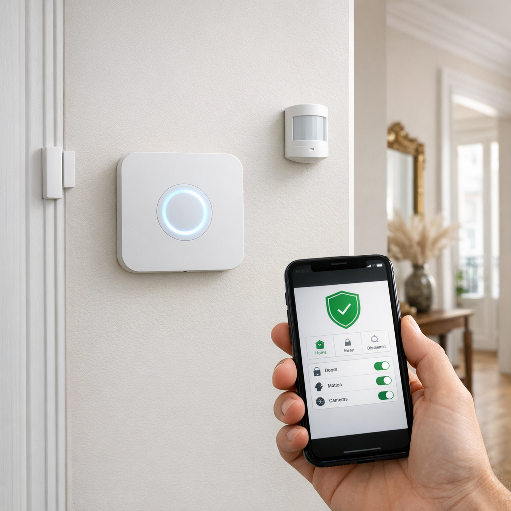 Une Alarme connectée Wi‑Fi protège la maison sous conditions