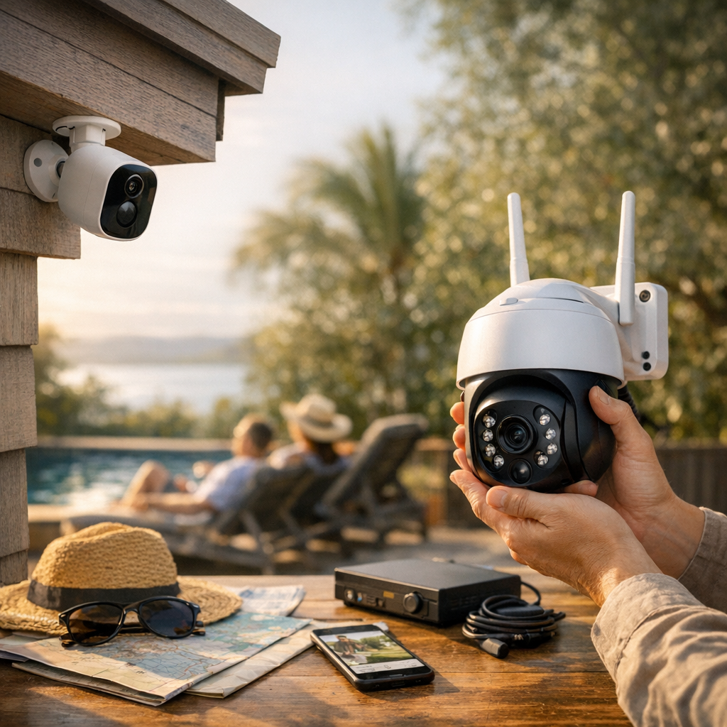 Caméra extérieure “sans tracas” ou modèle plus complet : comment trancher selon vacances ou surveillance annuelle ?