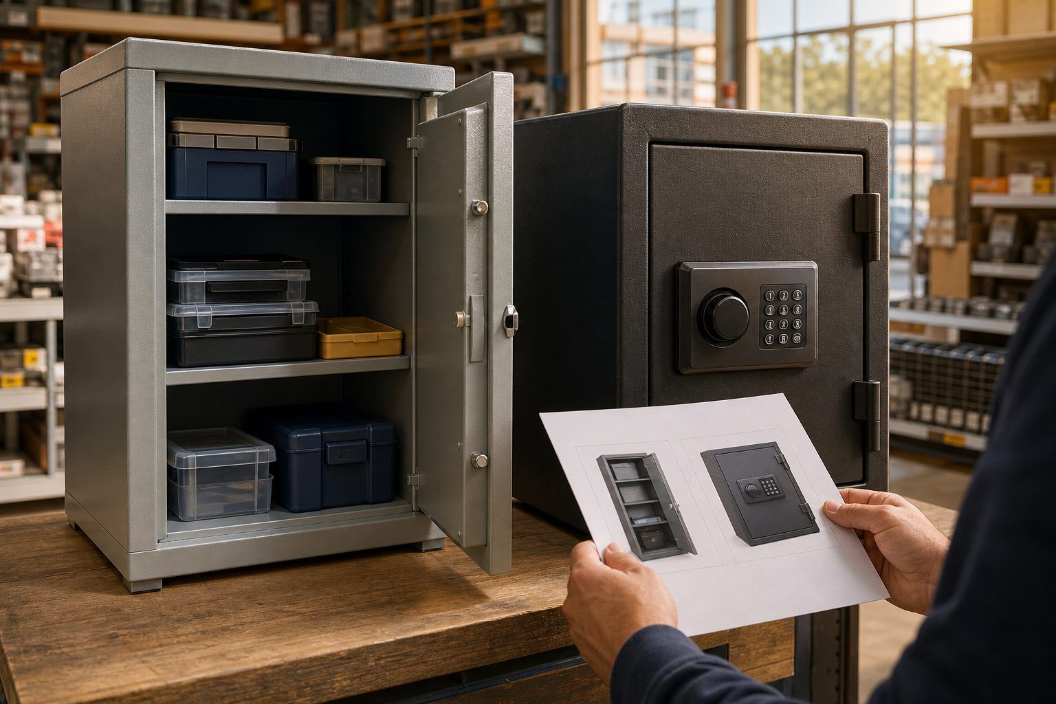 Comment lire une offre Castorama sans confondre rangement et coffre-fort