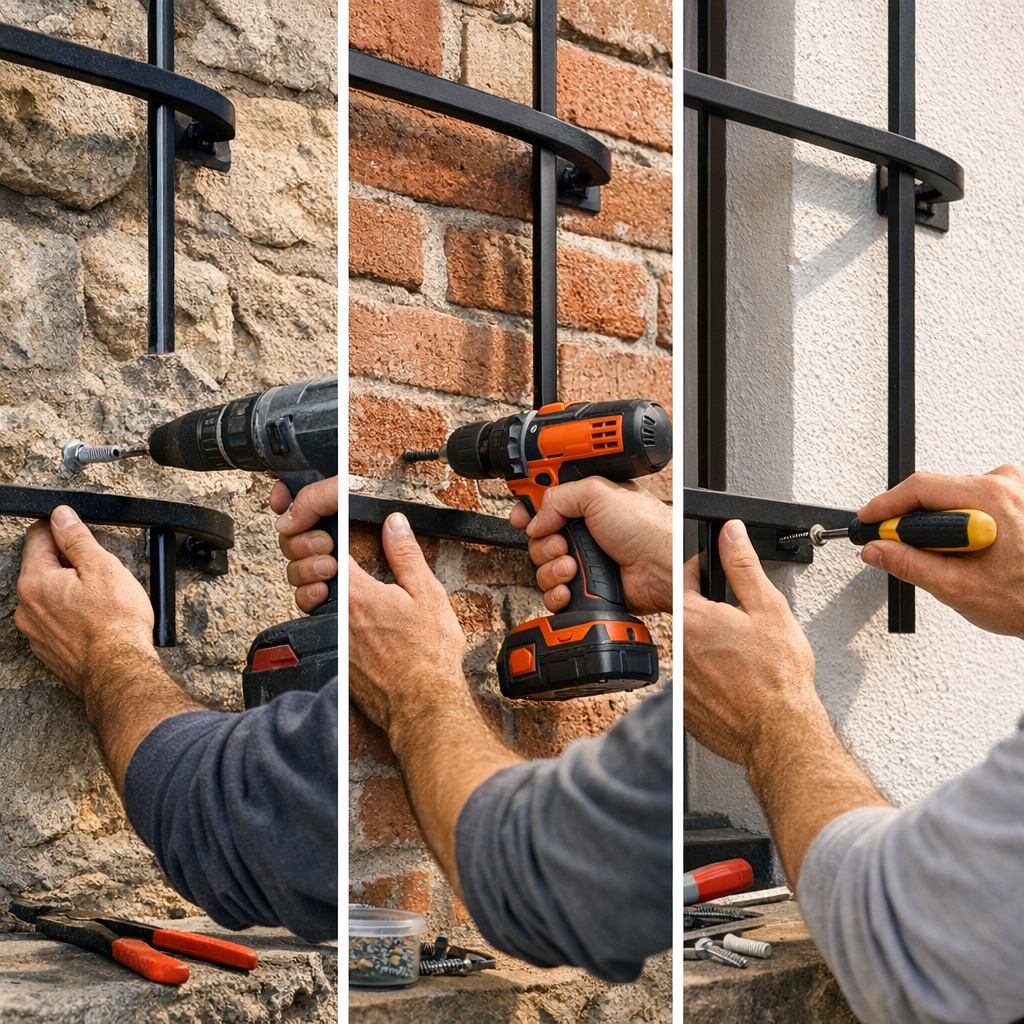Comment fixer une grille au mur ? La bonne réponse dépend du support réel