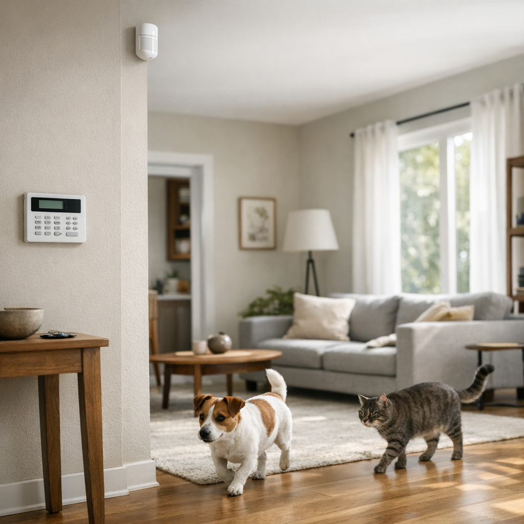 Quelle Alarme maison choisir quand on a un chat ou un chien ?