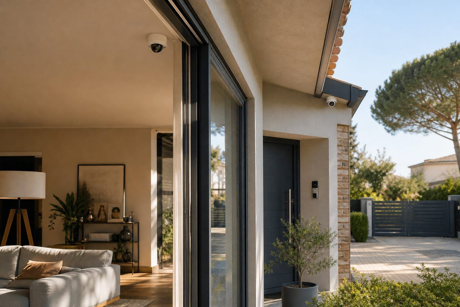 Bien placer la caméra dans la maison et à l’extérieur