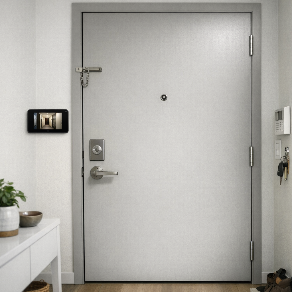 Le Judas de porte numérique améliore la vue et change l’usage