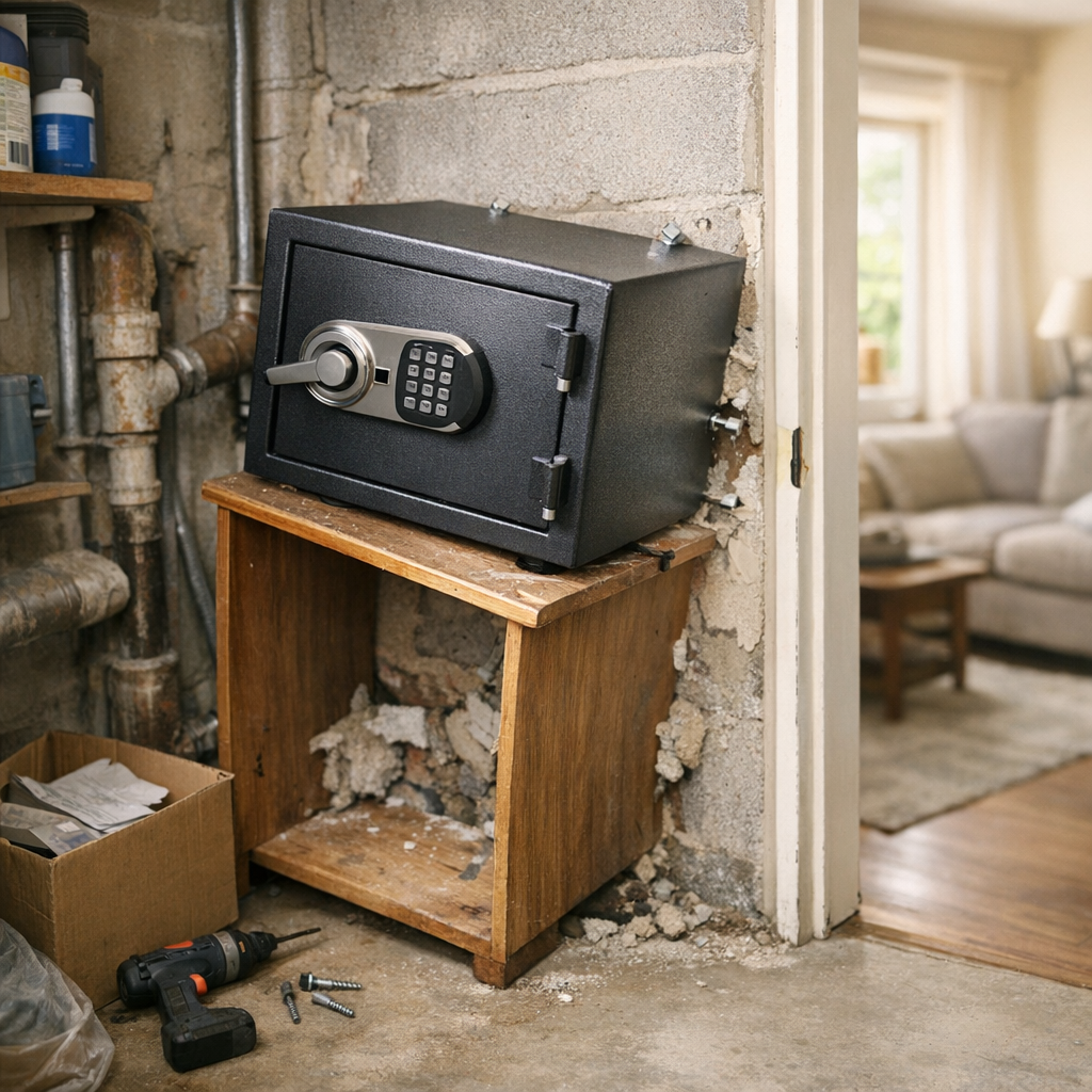 Un bon coffre-fort mal placé reste vulnérable : l’emplacement ne compense pas une mauvaise installation