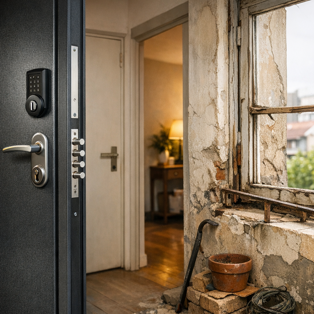 Le surcoût d’une porte blindée reste-t-il pertinent si le reste de l’accès au logement n’est pas traité au même niveau ?