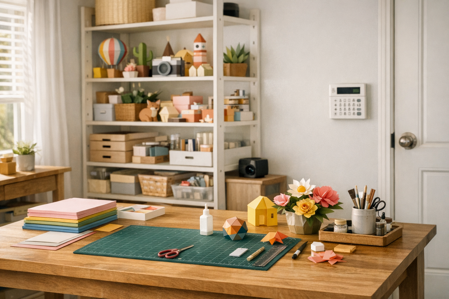 Sécuriser un atelier de papier créatif à domicile